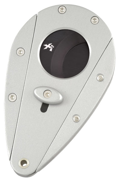 XIKAR Xi1 Cigar Cutter - Silver - 100SL mycigarorder.com mycigarorder.co.uk