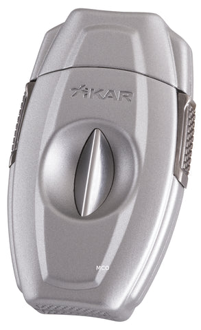 mycigarorder.com Xikar VX2 V-Cut Silver Cigar Cutter 70 Ring Gauge New Gift Boxed 157SL MCO