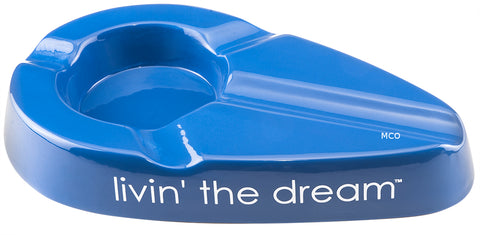 mycigarorder.com Xikar Livin' The Dream Cigar Ergonomic Blue Ashtray New Gift Boxed 428LBL MCO