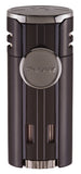 mycigarorder.com Xikar HP4 Black Quad Angled Jet Flame Cigar Lighter - New Gift Boxed 574BK UK MCO