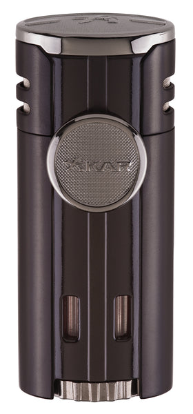 mycigarorder.com Xikar HP4 Black Quad Angled Jet Flame Cigar Lighter - New Gift Boxed 574BK UK MCO