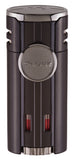 Xikar HP4 Black Quad Angled Jet Flame Cigar Lighter - New Gift Boxed 574BK