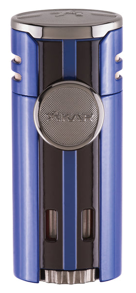 mycigarorder.com Xikar HP4 Blue Quad Angled Jet Flame Cigar Lighter - New Gift Boxed 574BL MCO
