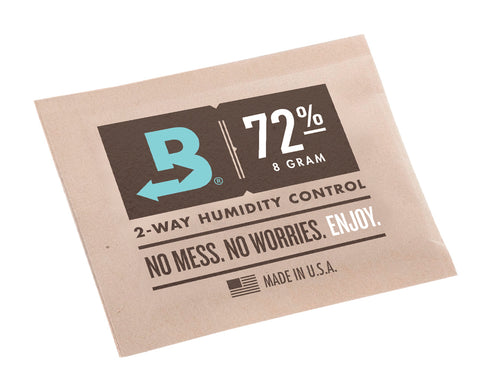 Boveda 72% RH 8 gram Humidipak - 8 Pack - 2 way Humidity Control (8x8g)