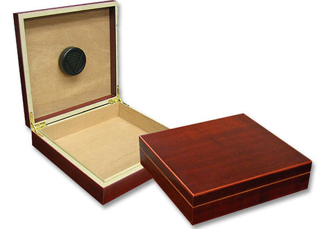 mycigarorder.com Prestige Chateau Cigar Humidor - Cherry - 20 Cigar Capacity - Desk or Travel