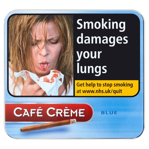 mycigarorder.com Henri Wintermans Cafe Creme Blue Tin of 10 Cigarillos - Single Tin