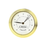 mycigarorder.com uk Credo Analogue Cigar Hygrometer - Round - Gold Colour Finish