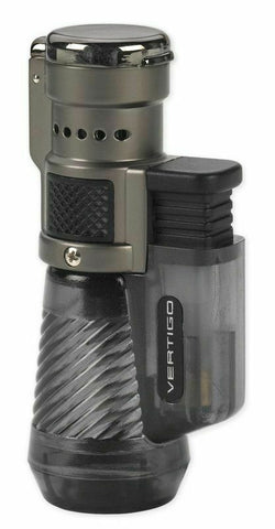 Vertigo Cyclone 2 Triple Torch Butane Lighter - Charcoal mycigarorder.co.uk .com