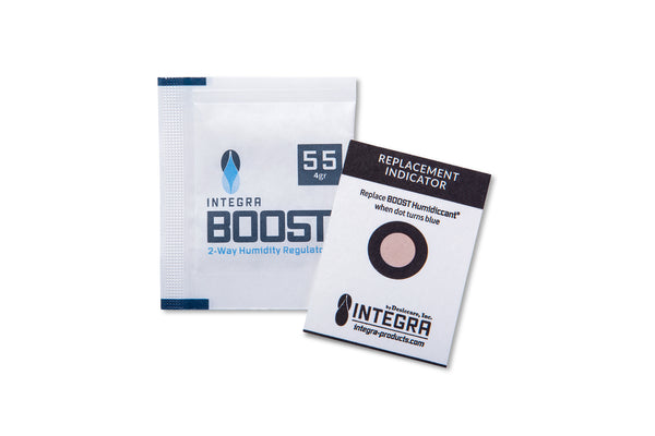 Boost 55% Humidity Control Regulator Pack 1x 4g Factory Wrapped (Boveda Alternative) mycigarorder.com mycigarorder.co.uk