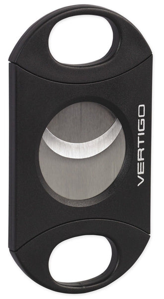 mycigarorder.com UK Lotus Vertigo Big Daddy Double Action Black Cigar Cutter - 80 Ring Gauge