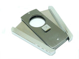 mycigarorder.com uk Pierre Cardin Gunmetal & High Polished Chrome Cigar Cutter - P-770-03