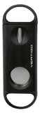 mycigarorder.com UK Lotus Vertigo Duel V-Cutter & Guillotine Black Cigar Cutter - 56 Ring Gauge VC500