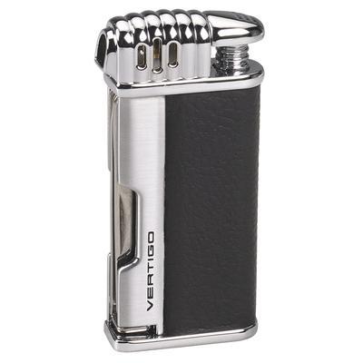 mycigarorder.com Vertigo Lotus Puffer Pipe Lighter Black - Horizontal Flame and Pipe Tools