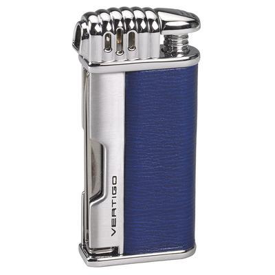 mycigarorder.com Vertigo Lotus Puffer Pipe Lighter Blue - Horizontal Flame and Pipe Tools