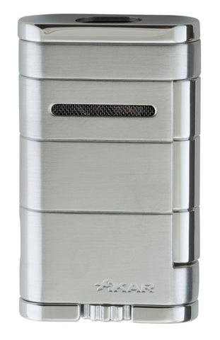 mycigarorder.com XIKAR Allume Double Torch Cigar Lighter - Silver - 533SL