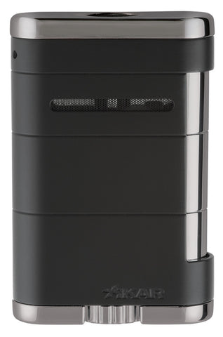 mycigarorder.com XIKAR Allume Tabletop Triple Torch Lighter - Tuxedo Black - 535BK