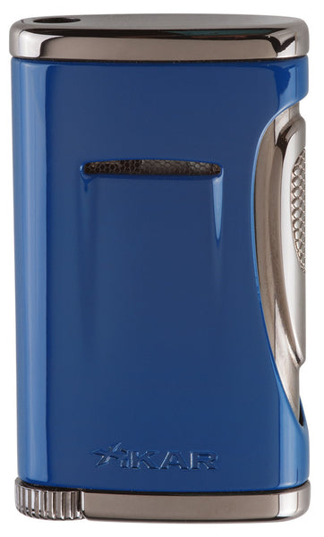 mycigarorder.com XIKAR Xidris Single Jet Cigar Lighter - Cobalt Blue - 541BL