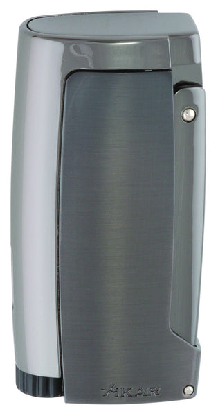 mycigarorder.com XIKAR Pulsar Triple Torch Cigar Lighter with punch - Gunmetal - 567G2