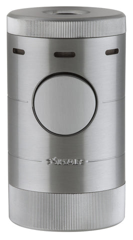 mycigarorder.com XIKAR Volta Tabletop Quad Torch Cigar Lighter - Silver - 569SL my cigar order
