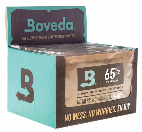 Boveda 65% RH 2-way Humidity Control, Large 60 gram size, 12-pack, individually wrapped.
